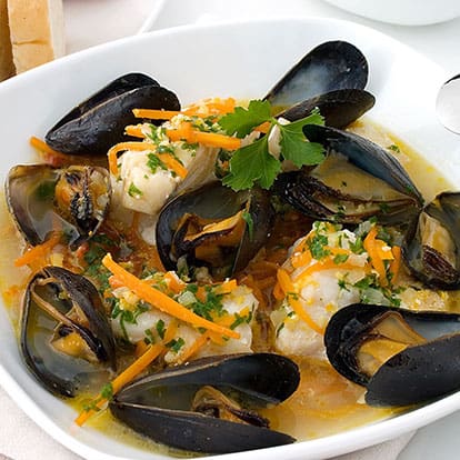Mussels Entree in Bowl