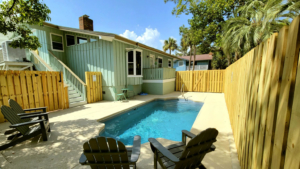A Tybee Island vacation rental pool to relax in after exploring the free things to do in Savannah, GA.