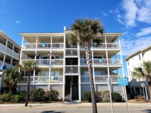 A Tybee Island vacation rental with on-site parking.